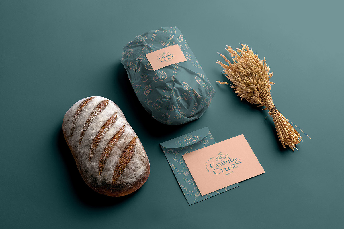Bakery branding mockup, a Packaging Mockup by Mocklux (Photo 1 of 2)