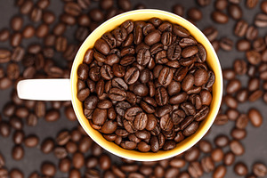 Mug filled with specialty coffee