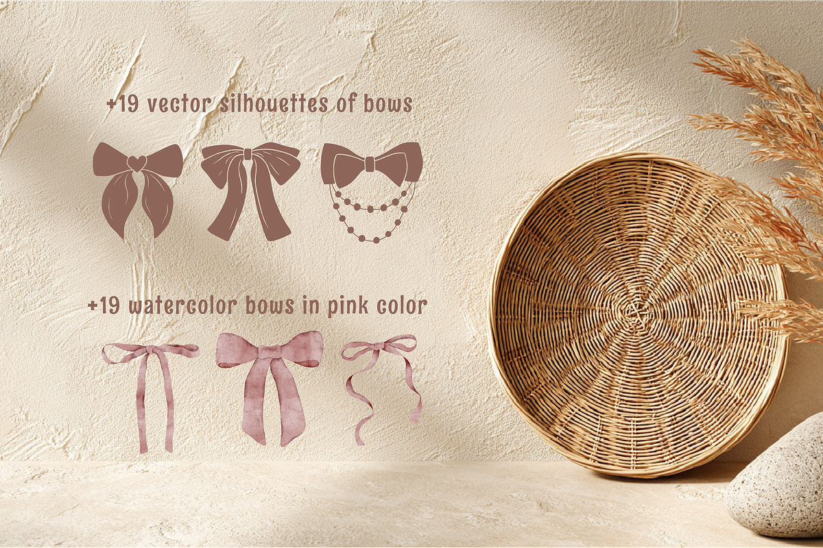 Charming hand drawn bows set, a Decorative Illustration by soboleva alya (Photo 6 of 10)