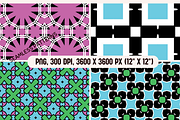 Vivid Geometry Palette Patterns, a Pattern Graphic by PrintHaven Designs (Thumbnail 3 of 8)