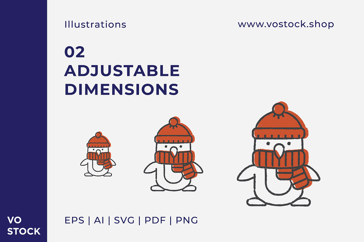 Christmas Characters Set, an Animal Illustration by vo.stock (Photo 3 of 5)
