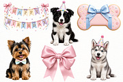Dog Breeds Birthday Party Clipart, a Seasonal Illustration by Designworld (Thumbnail 2 of 5)