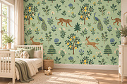Exotic Garden I Mint Wallpaper, a Wallpaper Graphic by by creative paper (Thumbnail 11 of 15)