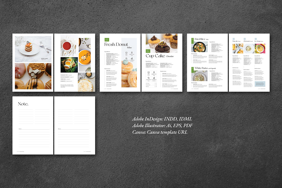 Cookbook / Recipe Book, a Brochure Template by GoldenPixelStudio (Photo 22 of 22)
