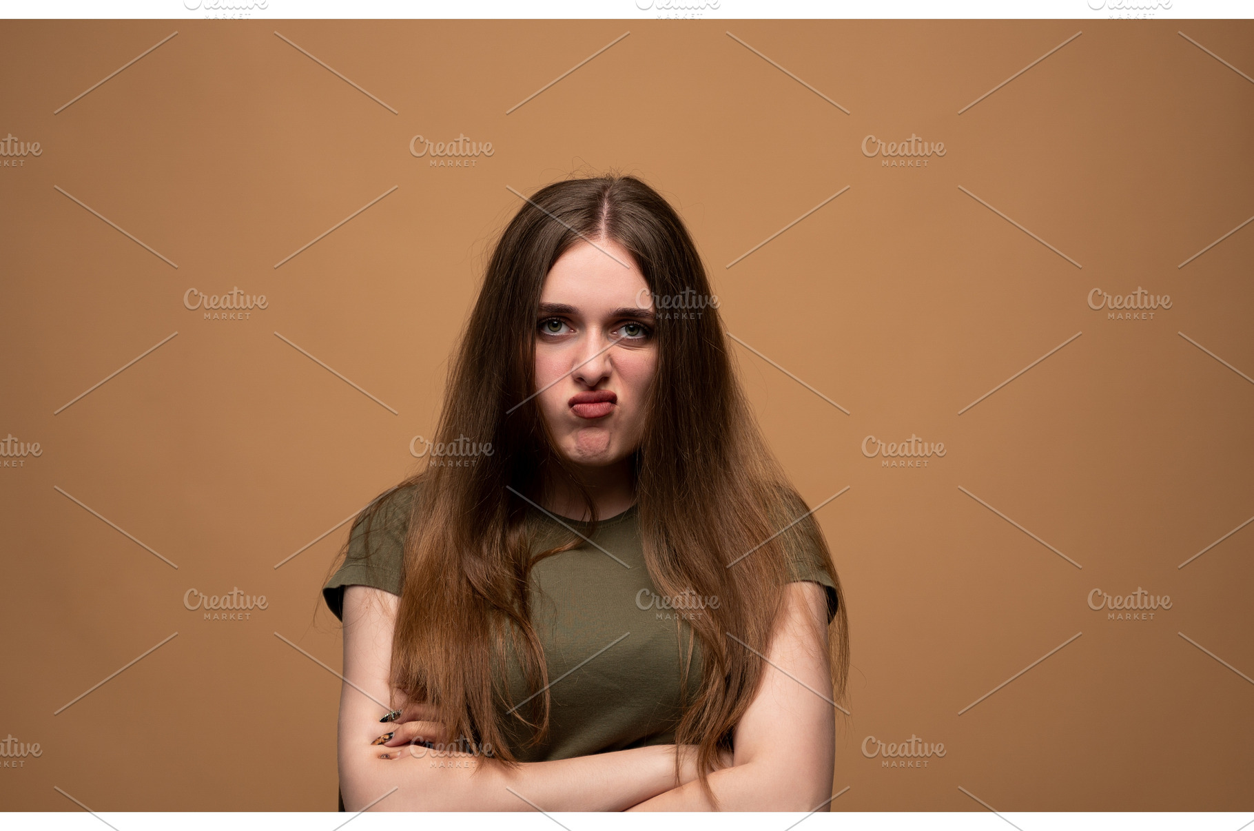 Young woman feeling angry, a Person Photo by volodymyrshtun13795