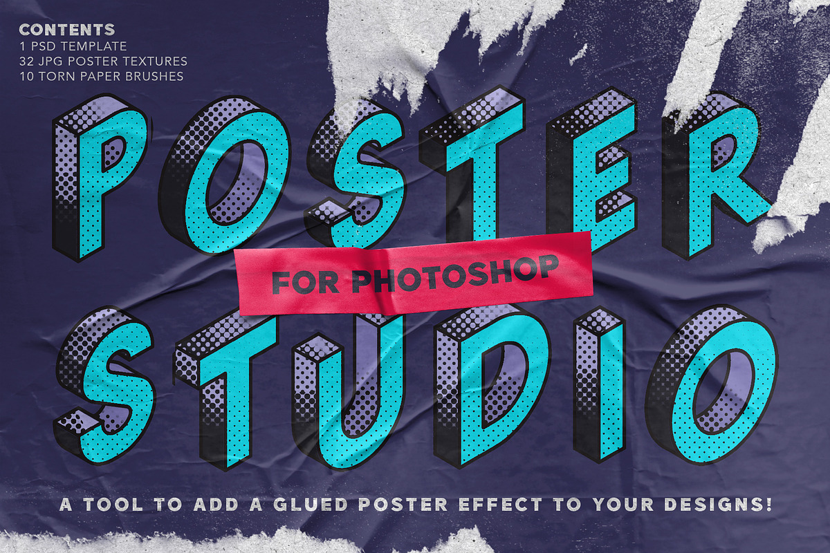 Poster Studio for Photoshop, a Layer Style Add-On by MiksKS (Photo 1 of 11)