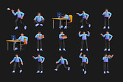 Work Activity 3D Characters, a Person Illustration by Rakata Studio (Thumbnail 3 of 4)
