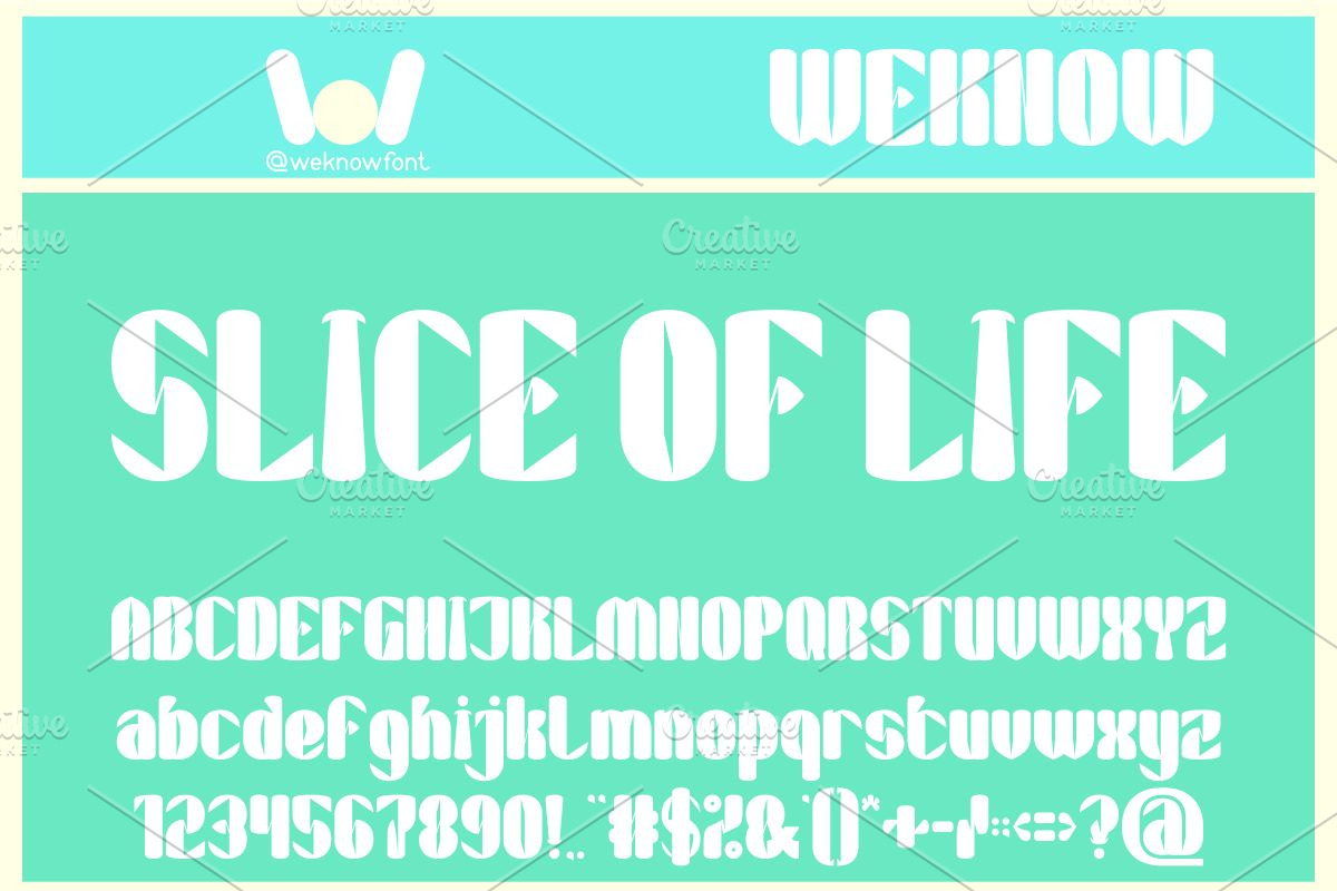 Slice of life font, a Font by weknow (Photo 1 of 8)