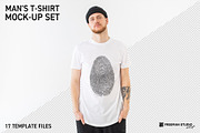 Man's T-Shirt Mock-Up Set, a Shirt Mockup by Freeman Studio (Thumbnail 1 of 16)