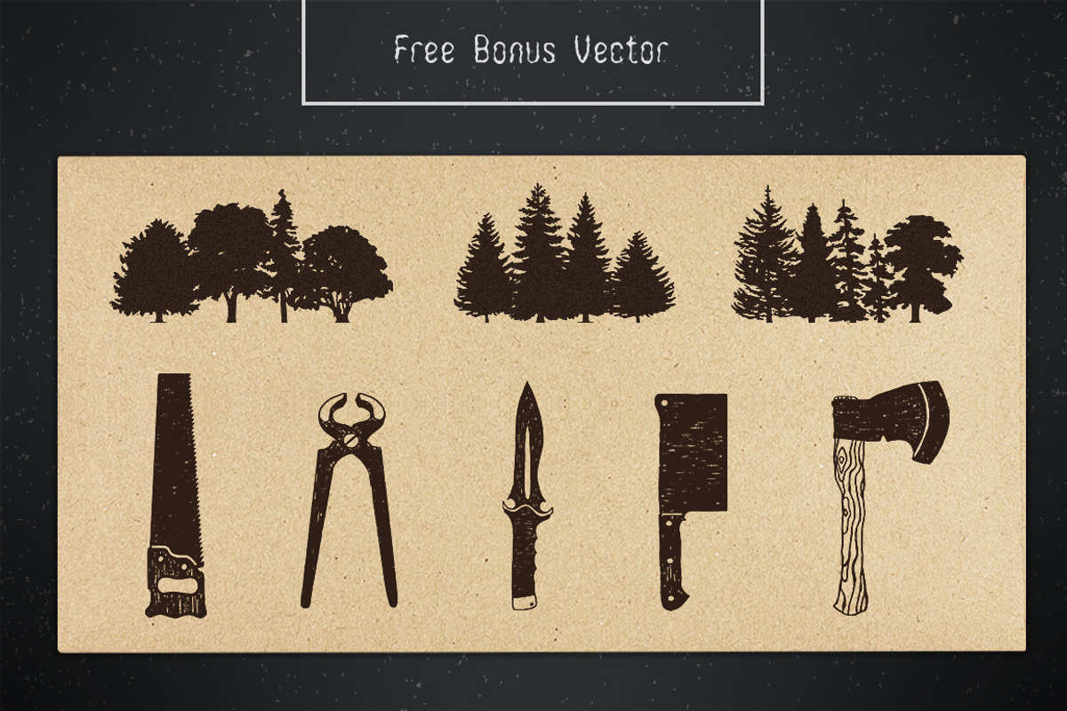 WoodBurn. Handcrafted Font preview 6