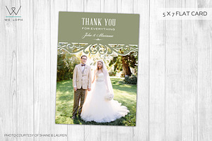 Wedding thank you card template, a Card Template by We♡Loph