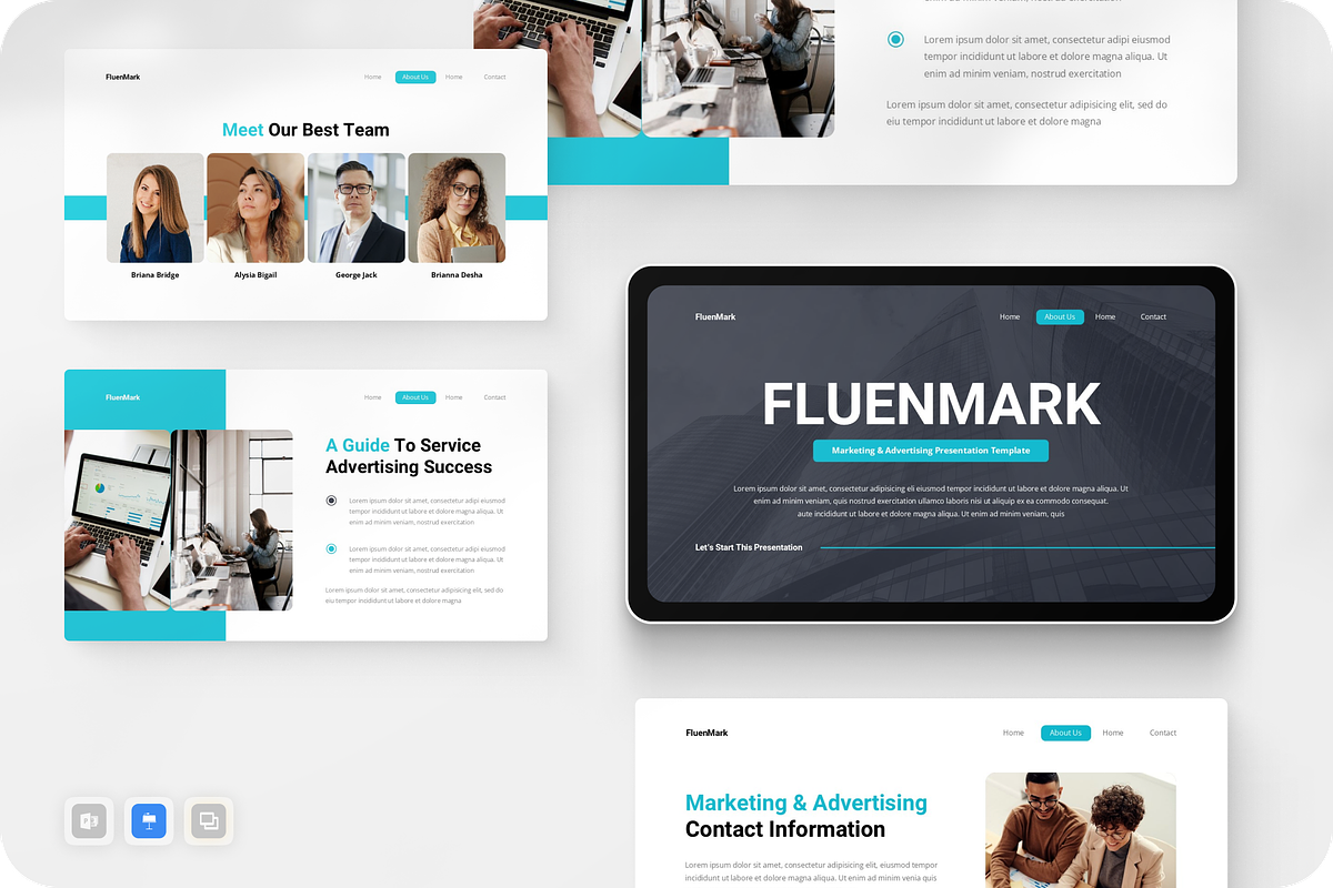 Marketing & Advertising Keynote, a Presentation Template by Annora Studio (Photo 1 of 5)