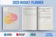 2025 Budget Planner, a Print Template by Book2bees (Thumbnail 1 of 4)