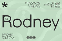 CS Rodney – Sans Serif Typeface