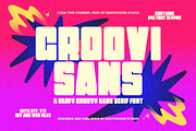 Groovisans, a Sans Serif Font by graphicook (Thumbnail 1 of 10)