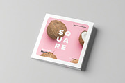 Four Fold Square Brochure Mock-up, an Advertising Mockup by zippypixelstudio (Thumbnail 3 of 13)