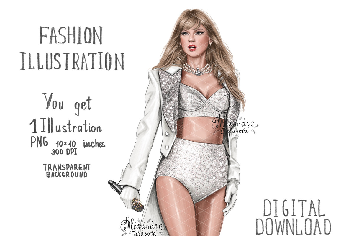 Taylor Swift Illustration, a Person Illustration by BigArtLab (Photo 1 of 3)