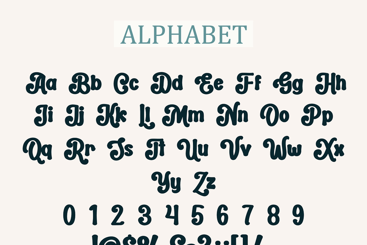 Groovy Vintage, a Sans Serif Font by Mini_World (Photo 7 of 8)