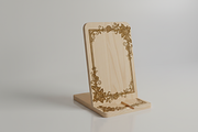 Floral Mobile Phone Holder Laser Cut, an Object Graphic by Amazin_art (Thumbnail 3 of 5)