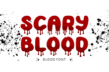 Scary Blood - Display Font