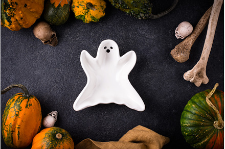 Halloween empty plate in shape of, a Holiday Photo by Yulia Furman
