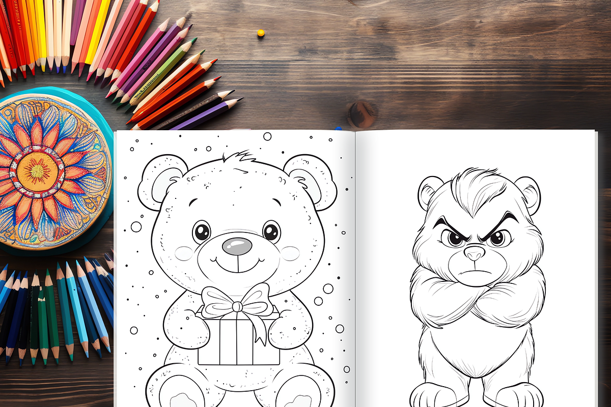 Cute Animal Coloring Pages for Kids, an Animal Illustration by LA Design (Photo 8 of 10)