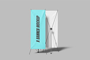X Banner Mockup, an Advertising Mockup by Bangdastudio (Thumbnail 2 of 4)