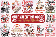Cute Valentine Goose Design Bundle, an Illustration by RobertsArt (Thumbnail 1 of 10)
