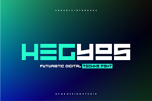 Hegyos - Futuristic & Tech Font