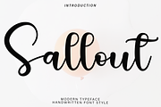 Sallout, a Handwritten Font by InermediaSTUDIO (Thumbnail 1 of 8)