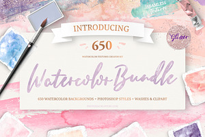Watercolor Textures kit