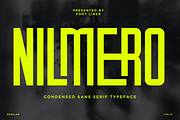 Nilmero - Modern Condensed Font, a Sans Serif Font by Font Liner (Thumbnail 1 of 13)