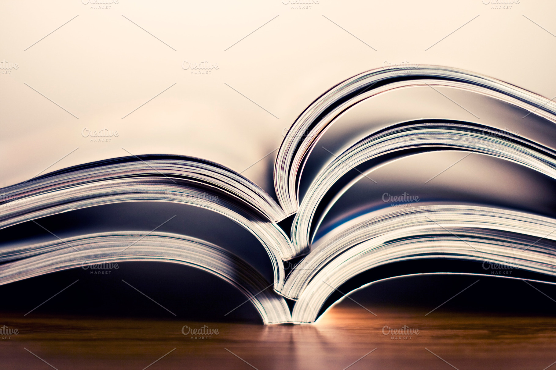 Stack of magazines