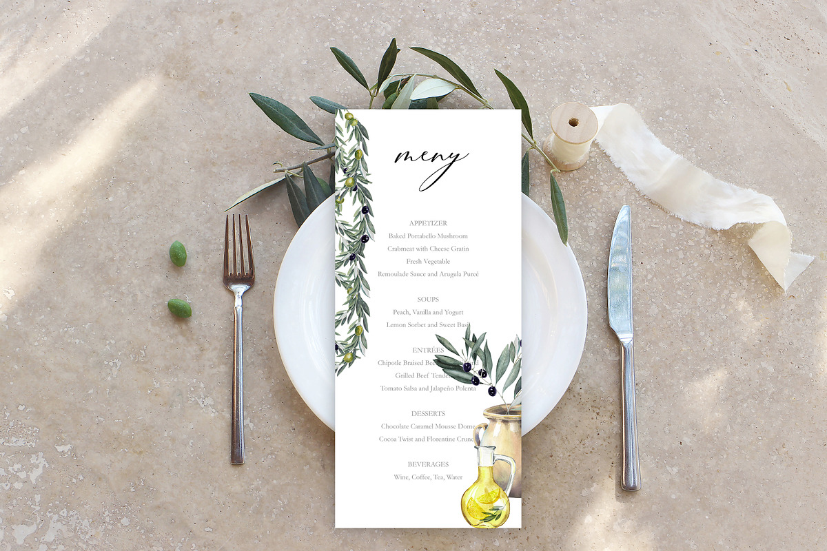 Toscana Olives Greenery, a Food Illustration by Olga Koelsch (Photo 6 of 13)