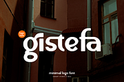Gistefa - Minimal Logo Font, a Sans Serif Font by Iqsiart Studio (Thumbnail 1 of 7)