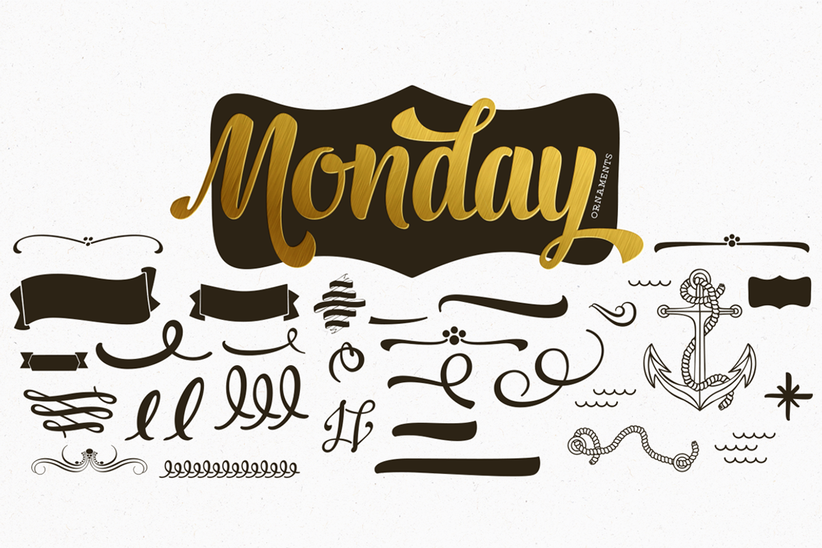 Monday Script Family preview 3