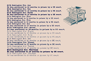 Silk Remington Pro Typewriter Font, a Serif Font by Jadugar Design Studio (Thumbnail 4 of 11)