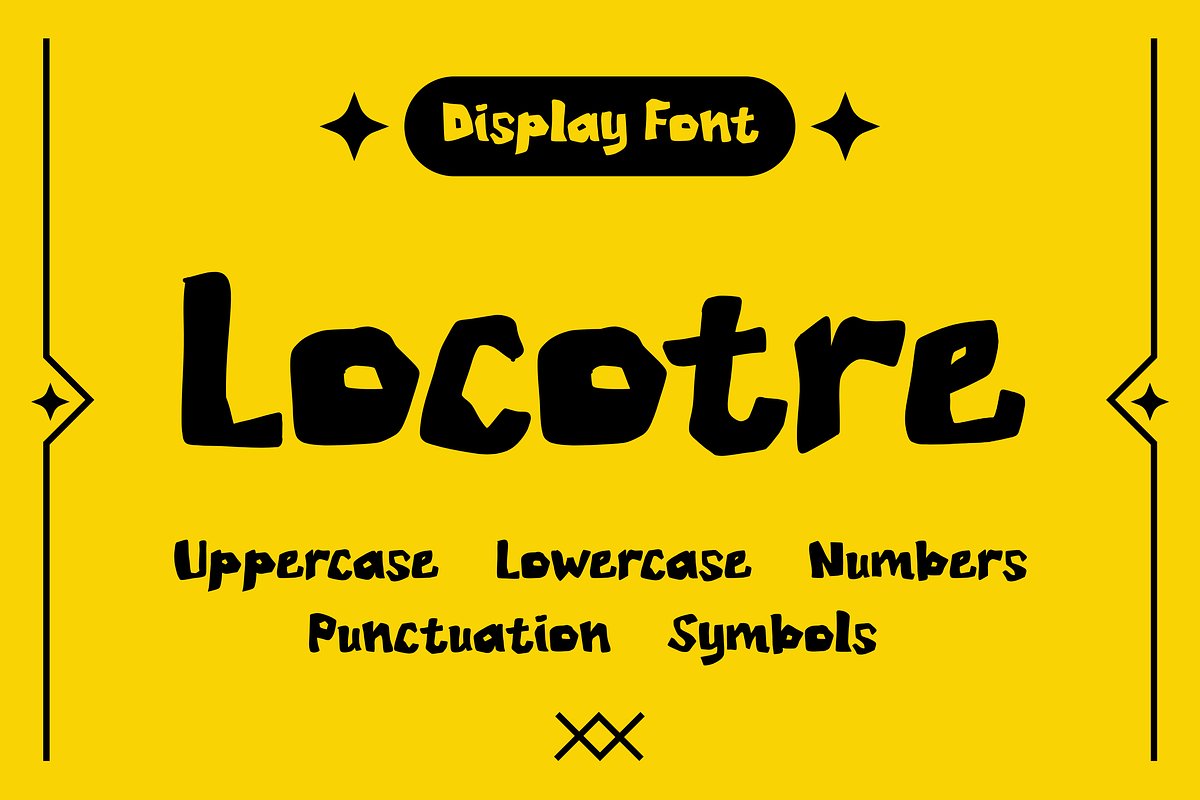 Locotre A Bold Playful Display Font, a Handwritten Font by Artolabs (Photo 1 of 6)