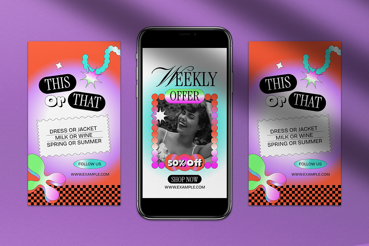 Summer Fashion Instagram Pack, a Social Media Template by graphicook (Photo 4 of 5)