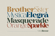 Minty Breeze - Modern Retro Font, a Font by creativemedialab (Thumbnail 5 of 11)