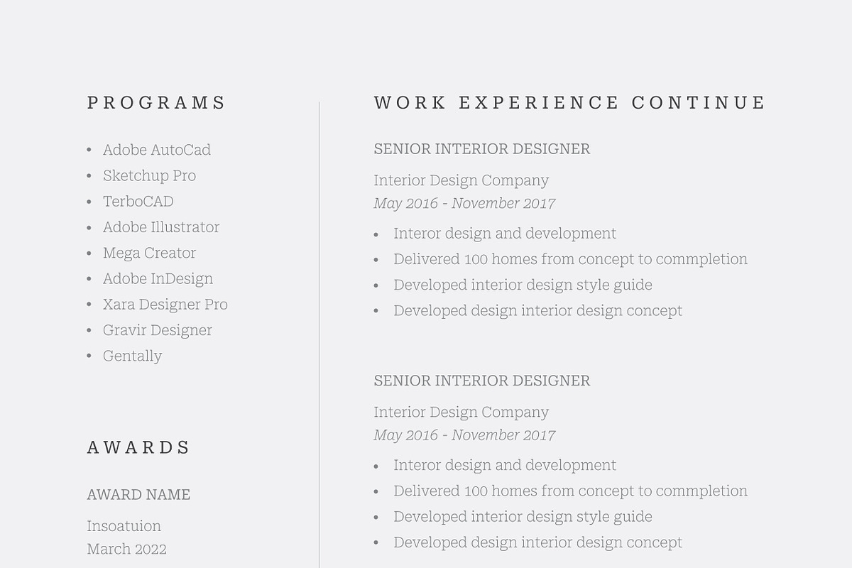 Clean Resume/CV, a Resume Template by UX-group (Photo 6 of 8)