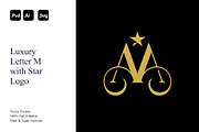 Luxury Letter M with Star Logo, a Branding & Logo Template by Luxury Logos (Thumbnail 1 of 4)