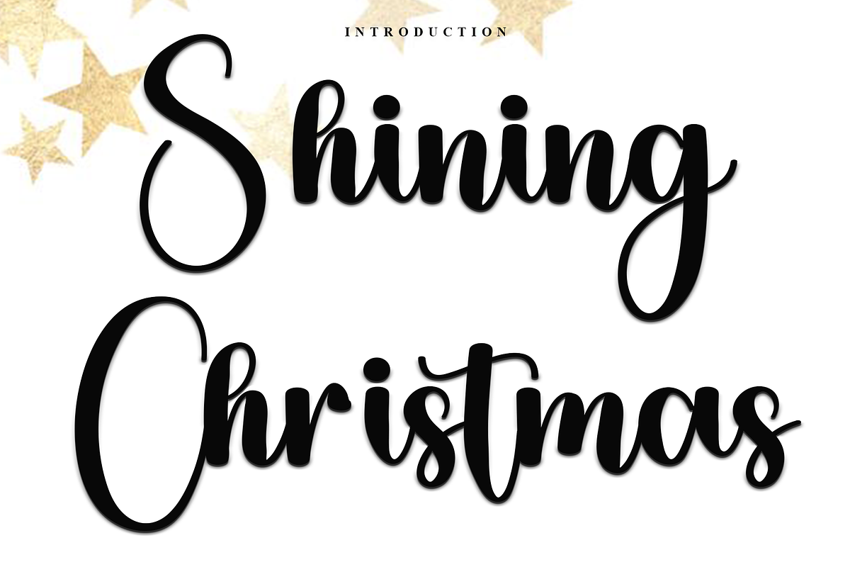 Shining Christmas, a Handwritten Font by InermediaSTUDIO (Photo 1 of 8)
