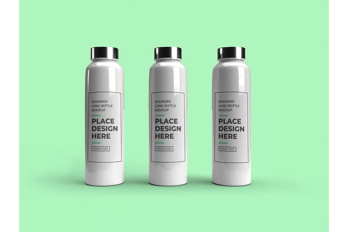 Long Bottle Tumbler Mockup Template, a Household Mockup by DesignRushMarket (Photo 5 of 11)