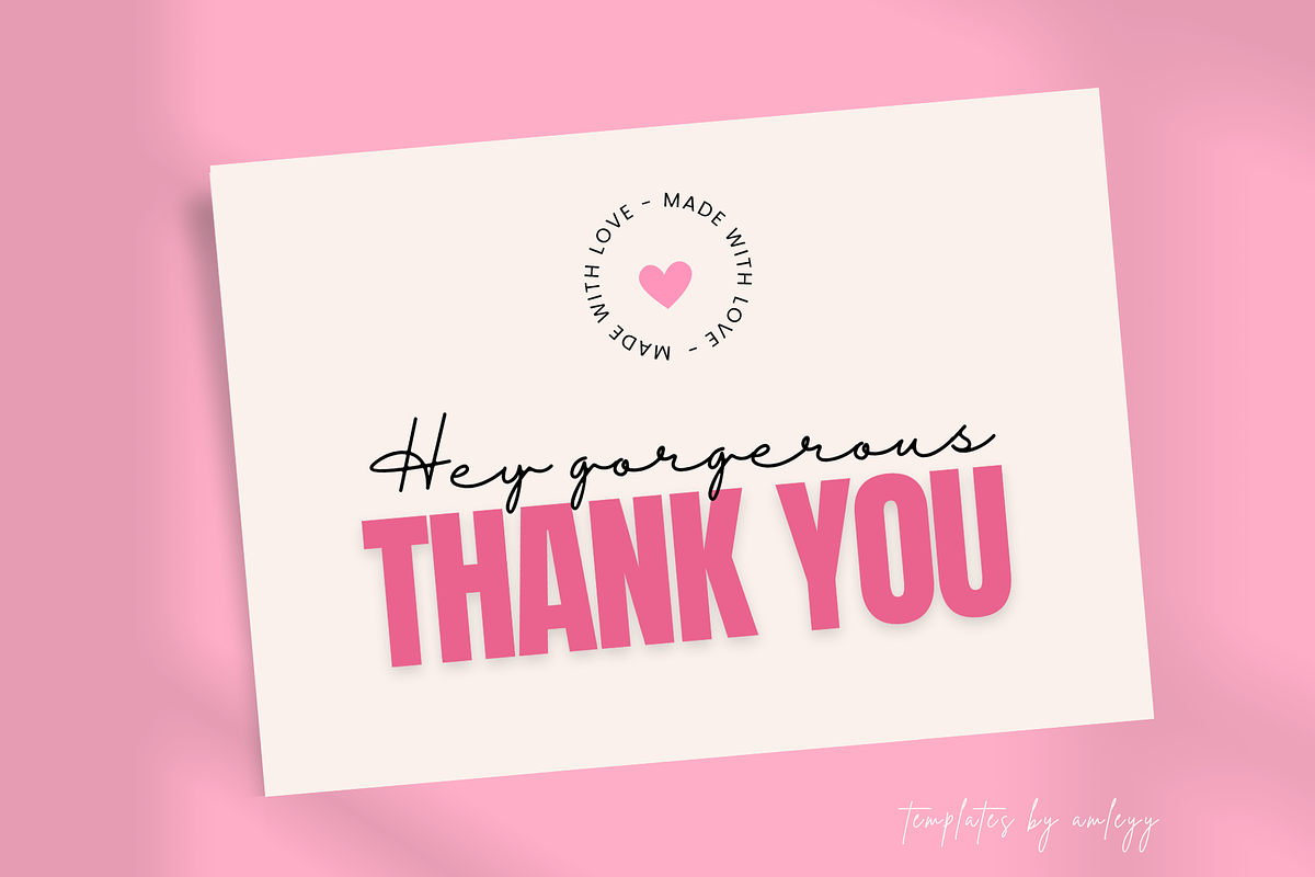 Thank You Card for Small Business, a Card Template by Elegant_Studio44 (Photo 5 of 6)