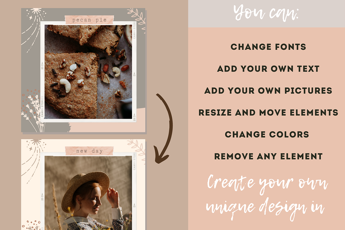 Canva Instagram Templates, a Social Media Template by NViolet (Photo 4 of 5)