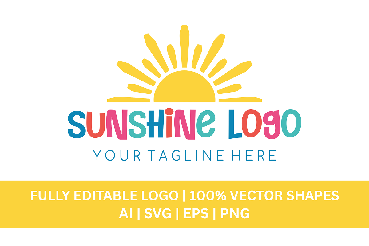 Colorful Sunshine Logo, a Graphic by EmmaGDesigner (Photo 5 of 5)
