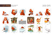 FUNNY BEAR digital illustrations, an Animal Illustration by Izobova (Thumbnail 3 of 3)