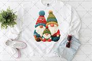 Yarn Crochet Christmas Gnomes PNG, an Illustration by Craft Nest (Thumbnail 5 of 6)