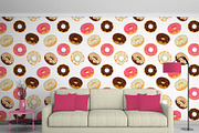 Cute donuts with colorful glazing, a Background Graphic by martynmarin (Thumbnail 8 of 11)